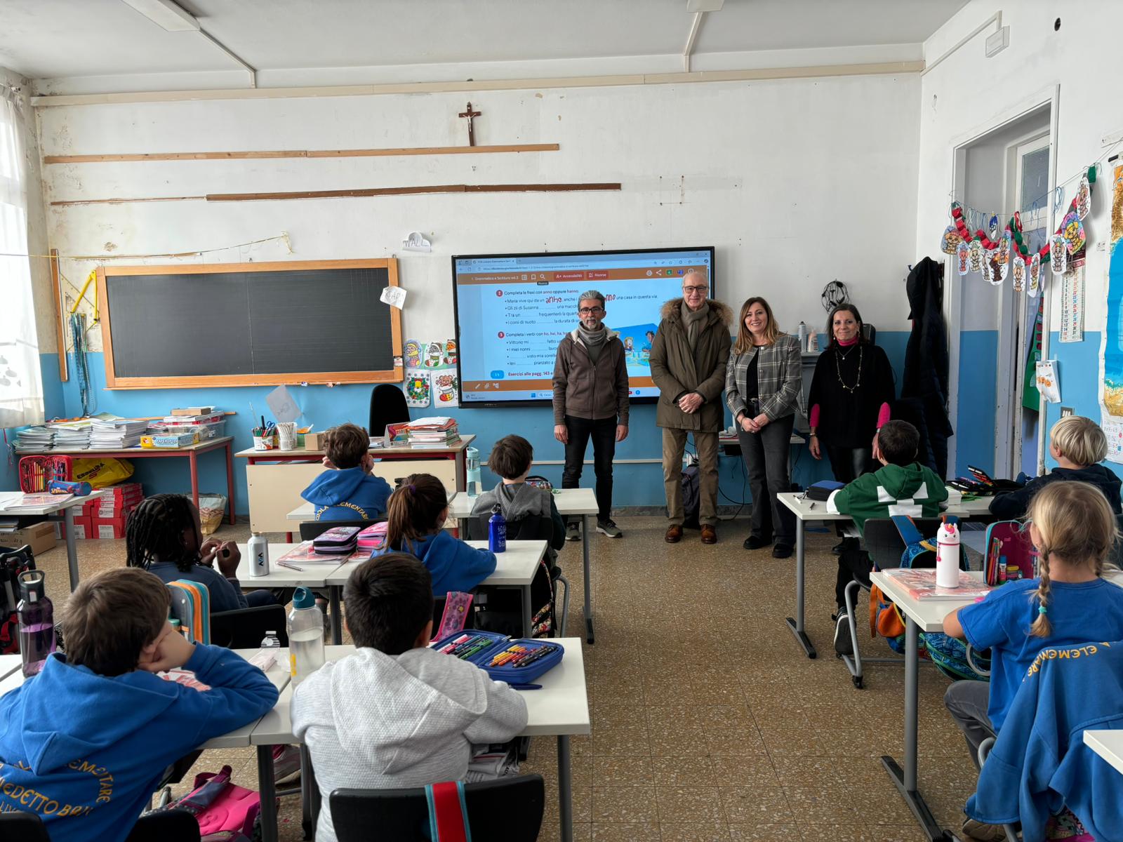 Inaugurata la Lavagna Digitale alla 3B dell’Istituto Comprensivo Brin