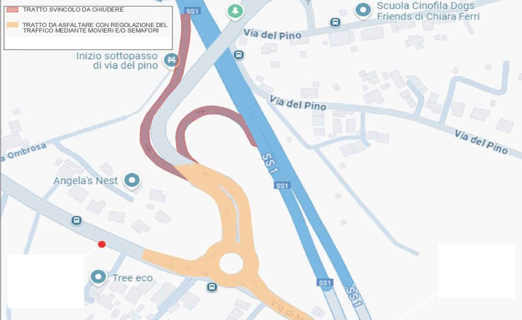 Completamento rotatoria di via di Montenero, le modifiche alla viabilità. Svincolo “Montenero” della Variante